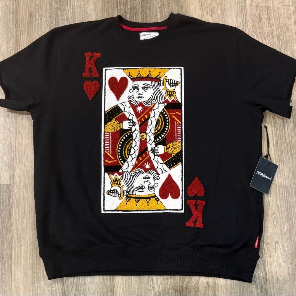 NEW! D9 DNINE Reserve Premium King of Hearts Shirt Suicide King-Men’s 3xl-RARE